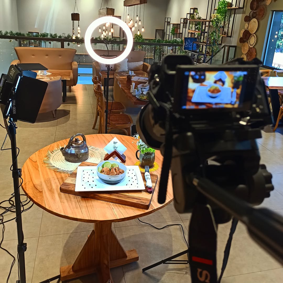 Detrás de cámaras de una sesión gastronómica de C9 Studio en Parador Campo 9